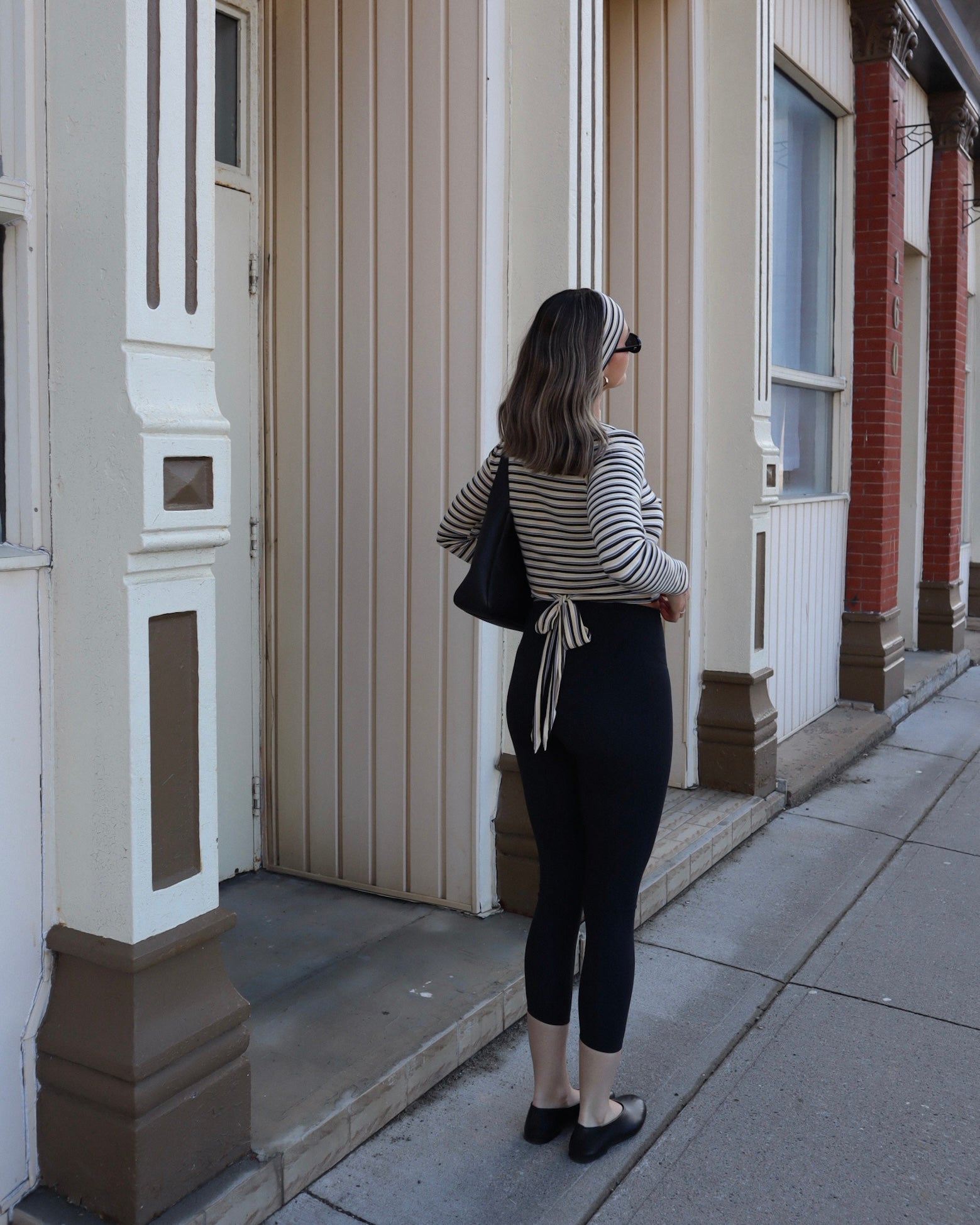 COTTONSTRETCH WRAP TOP (FRENCH VANILLA)