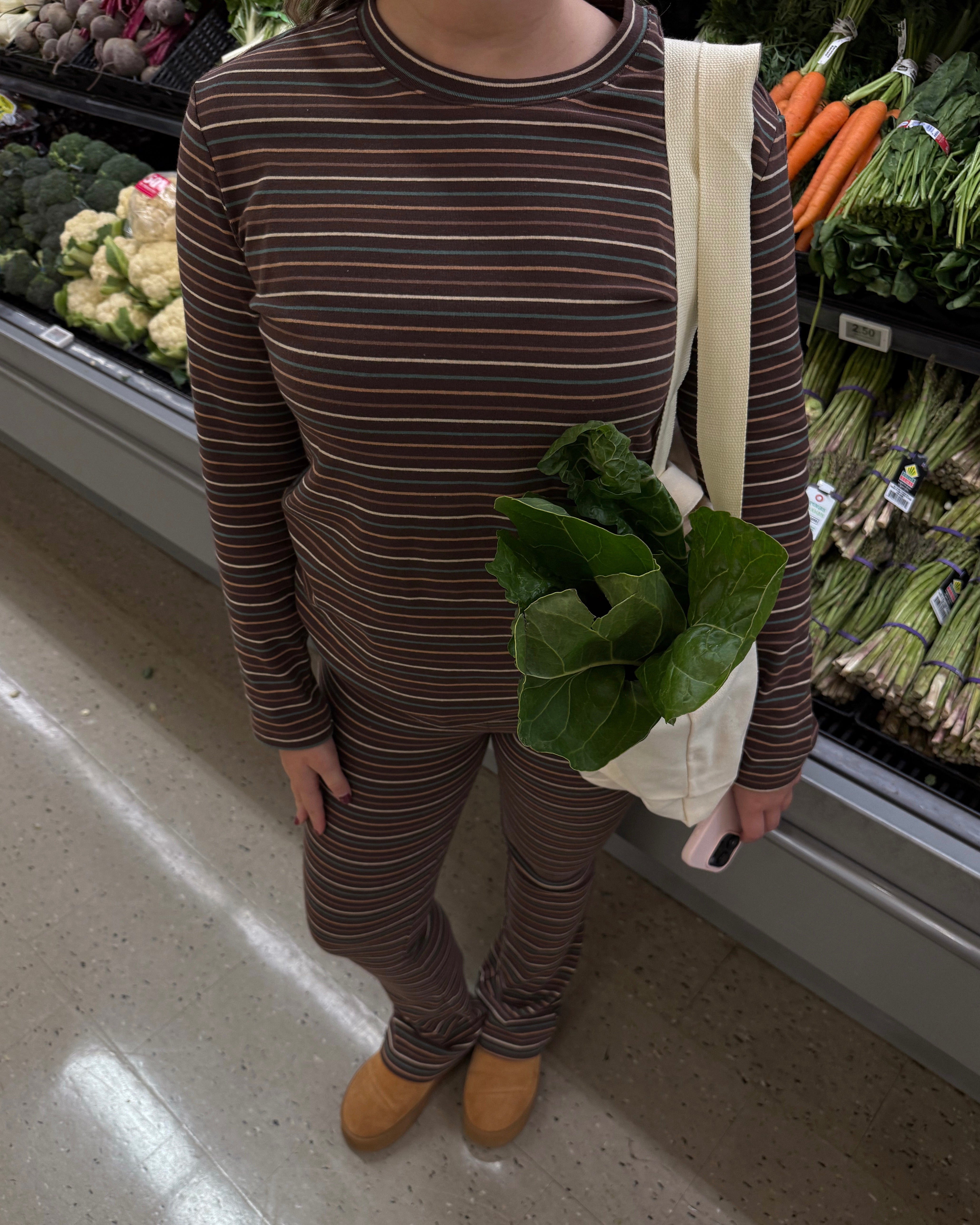 COTTONSTRETCH EASY PULLOVER (MOCHA MATCHA)