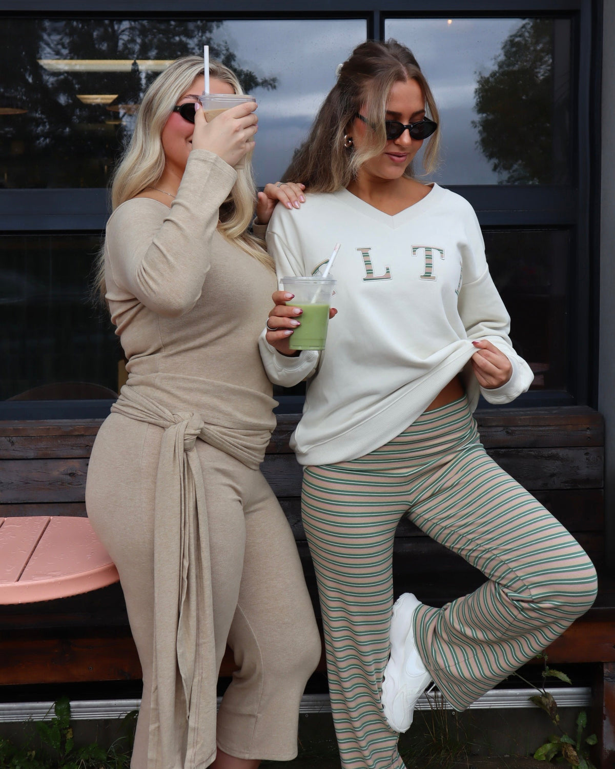 COTTONSTRETCH FOLDOVER PANT (MATCHA LATTE)