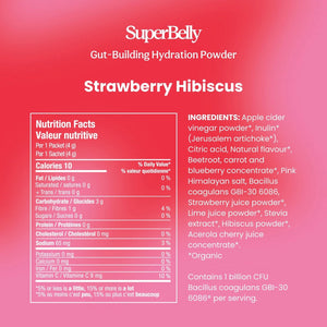 SUPERBELLY HYDRATION & GUT MIX (STRAWBERRY HIBISCUS)