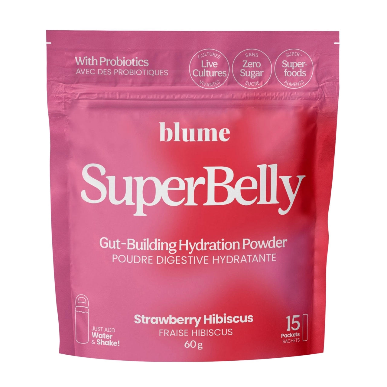 SUPERBELLY HYDRATION & GUT MIX (STRAWBERRY HIBISCUS)