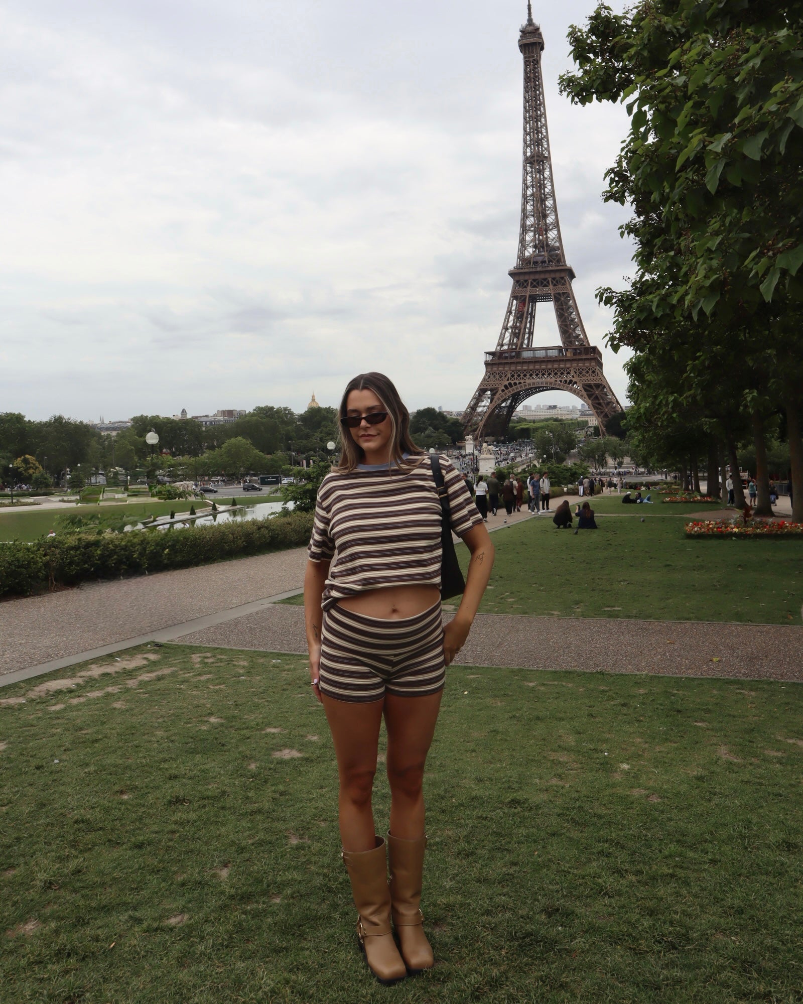 COTTONSTRETCH BOYFRIEND TEE (AZUR)