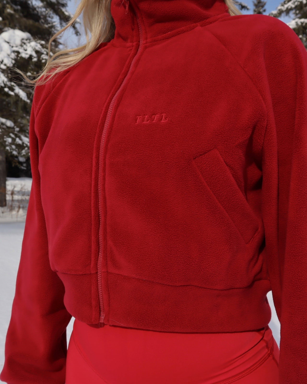 FLTL FEVER FLEECE (CHERRY) - Forty Luxe The Label