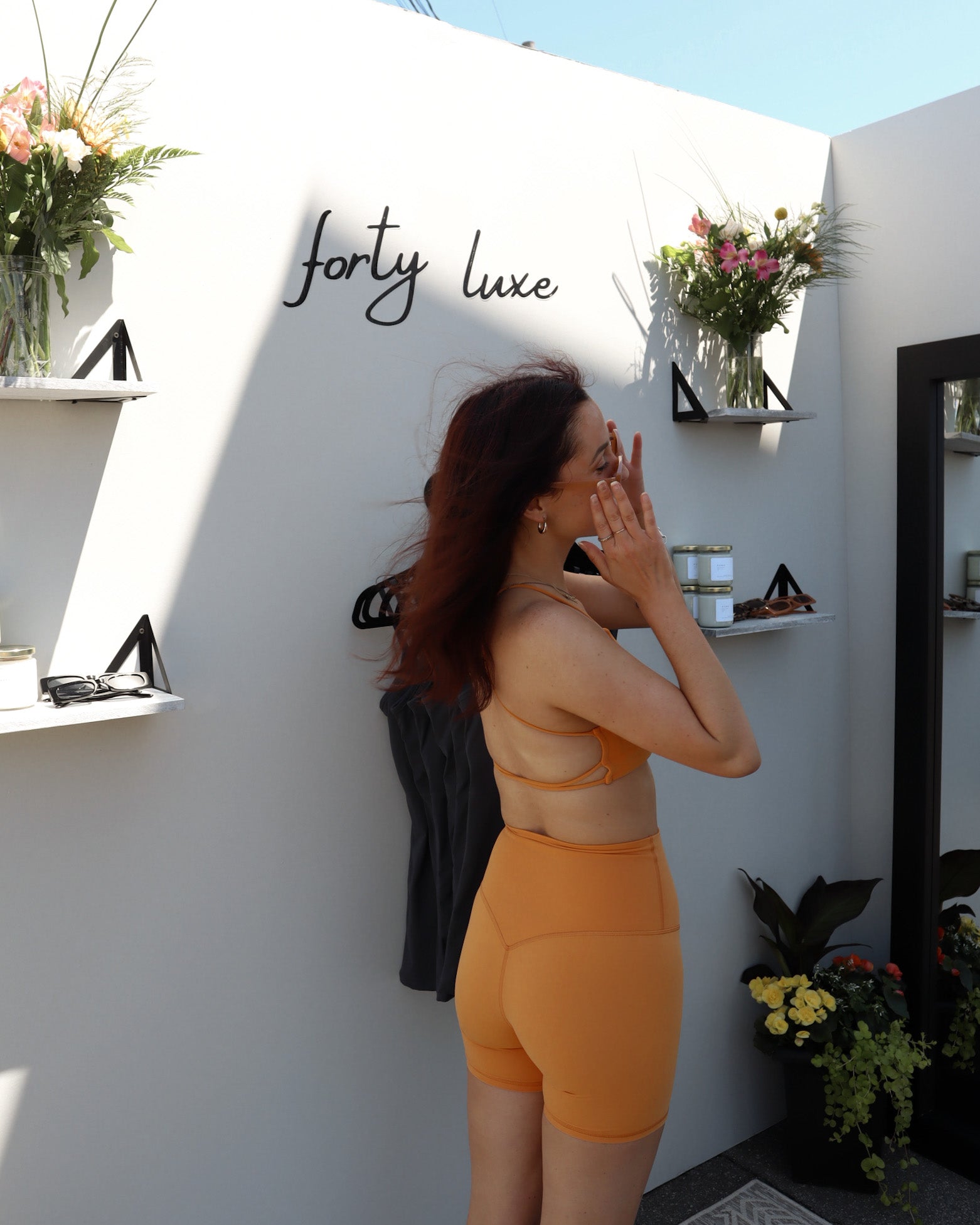 4VITALITY STRAPPY BRA (TANGERINE)