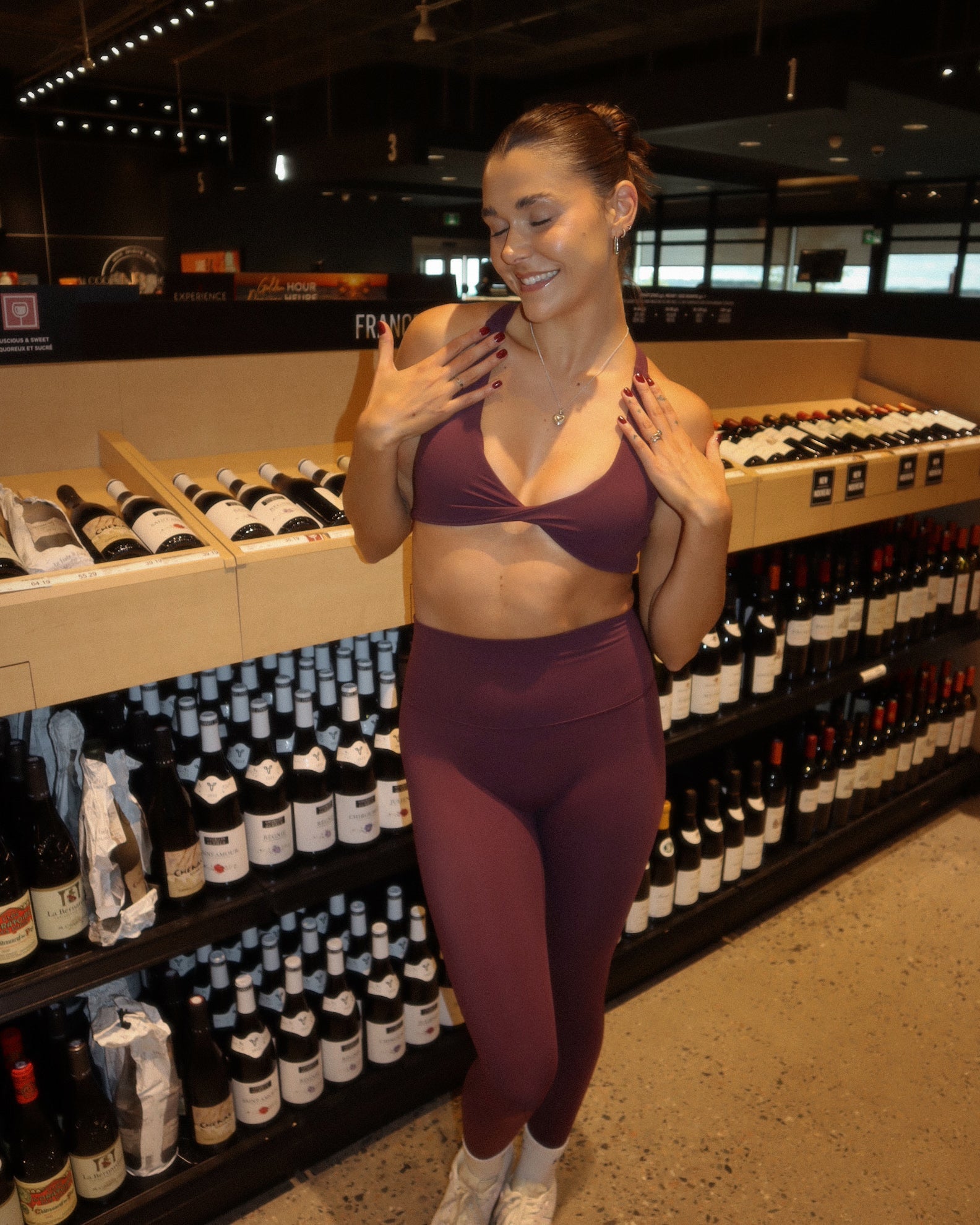 VITAL II™ TWIST BRA (PINOT NOIR) - Forty Luxe The Label