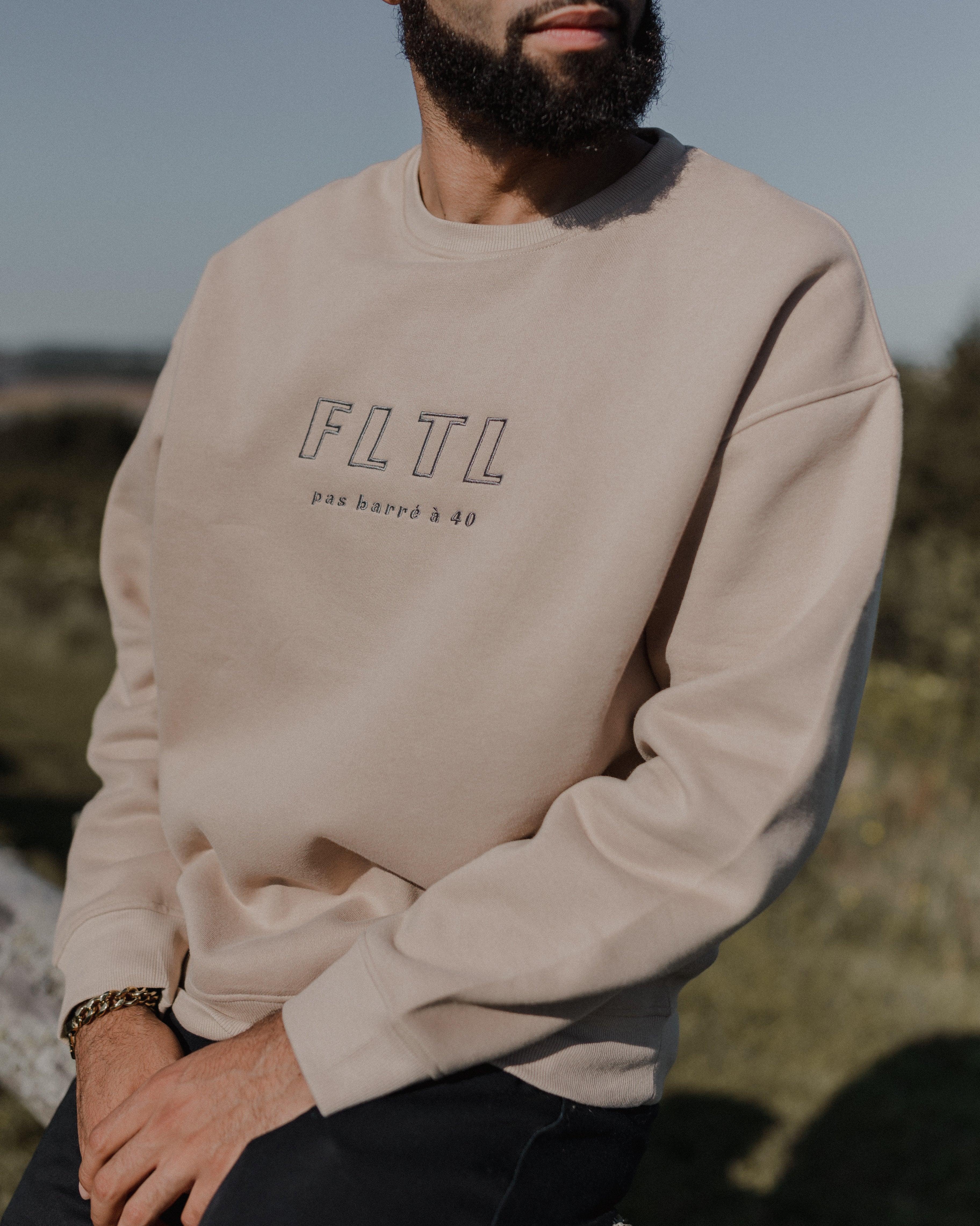 FLTL CLASSIC CREW (KHAKI) - Forty Luxe The Label