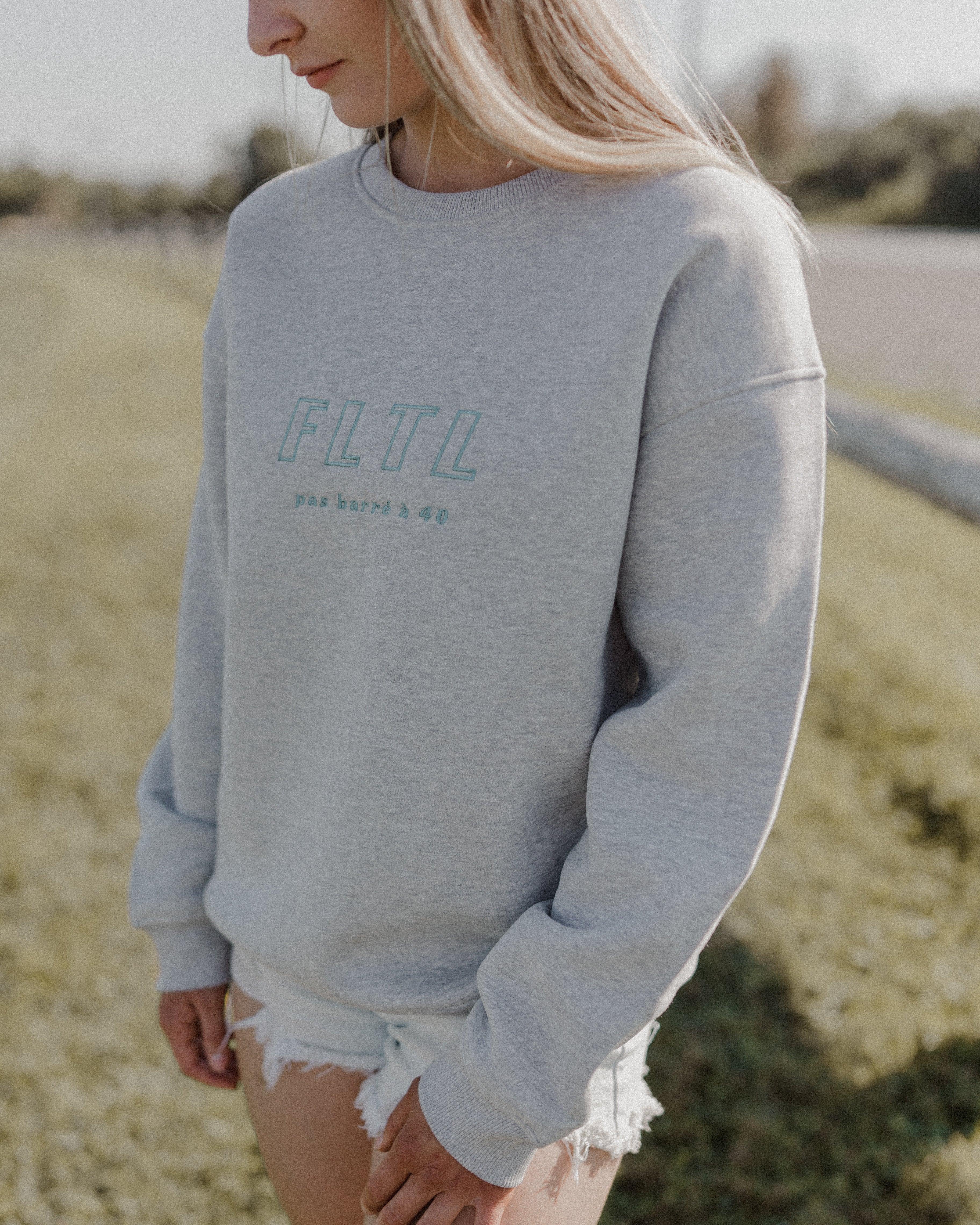 FLTL CLASSIC CREW (LIGHT GREY) - Forty Luxe The Label