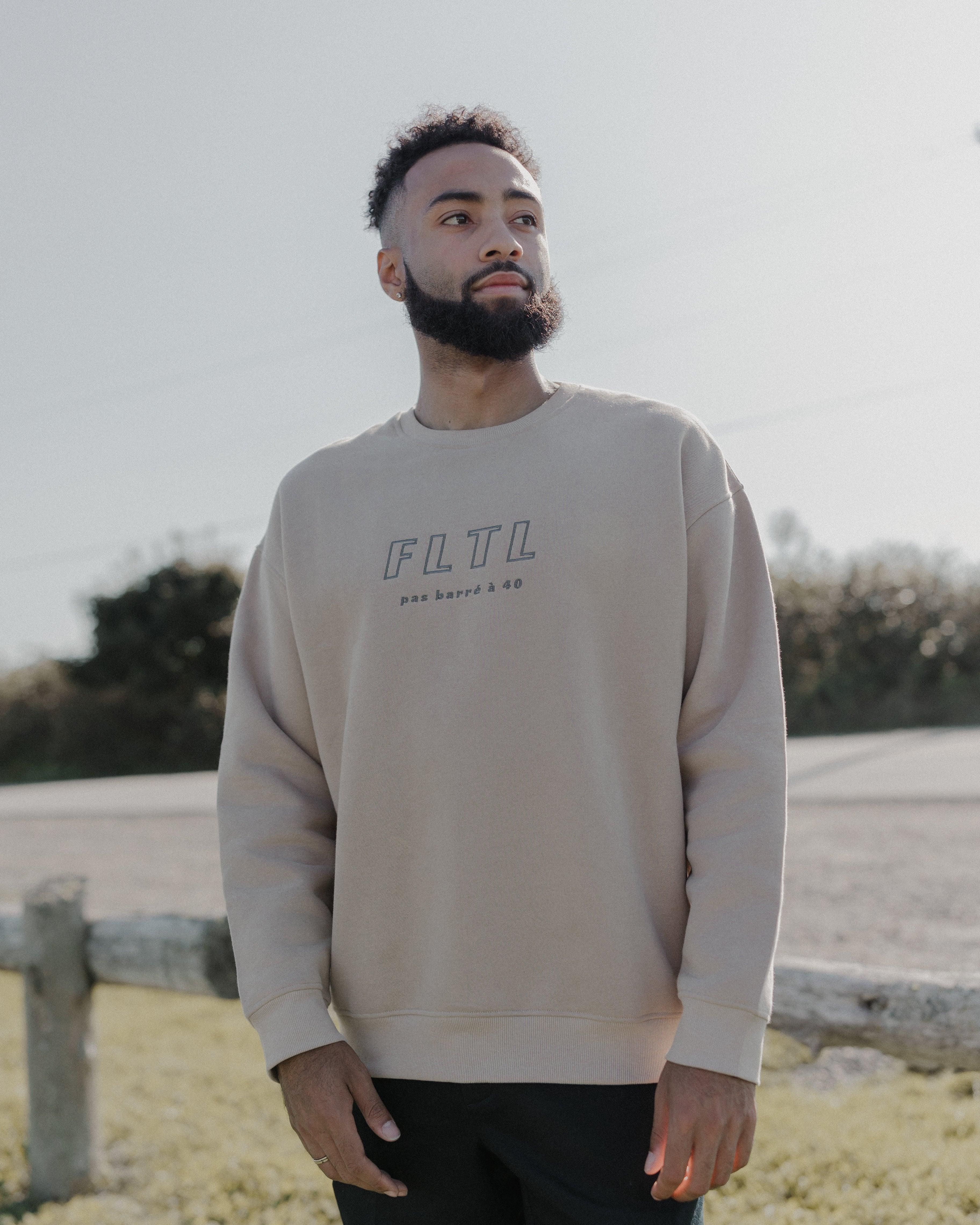 FLTL CLASSIC CREW (KHAKI) - Forty Luxe The Label
